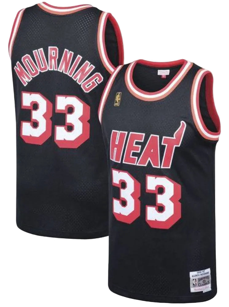 Men's Miami Heat Alonzo Mourning Mitchell & Ness Black product image 1