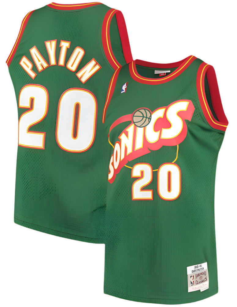 Men's Seattle SuperSonics Gary Payton Mitchell & Ness Green product image 1