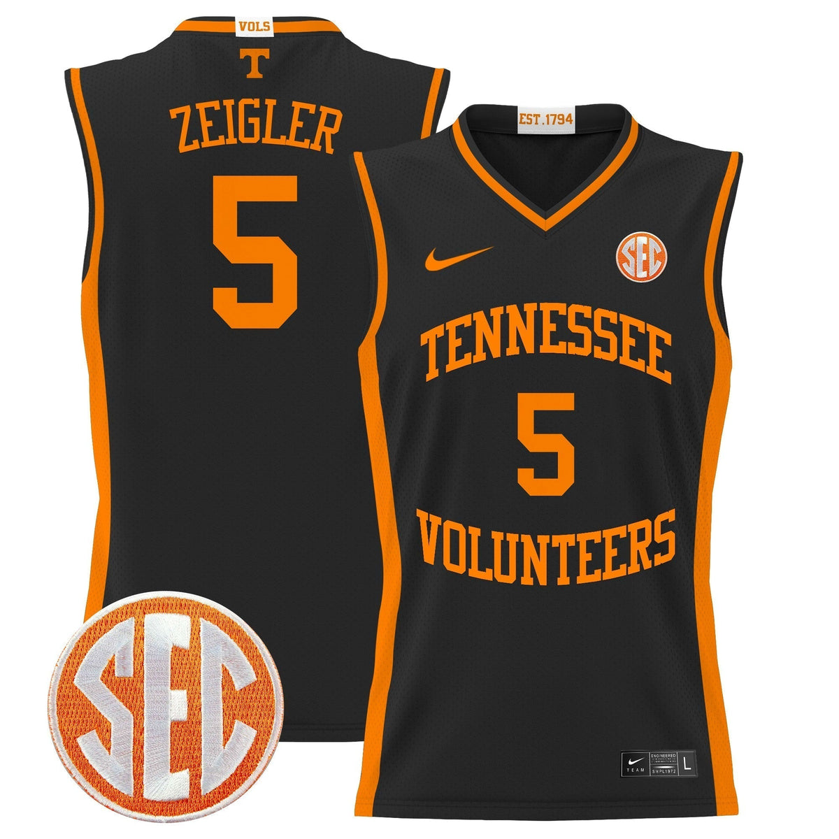 TENN 2024 Lightweight Basketball Jersey - Stitched product image 27