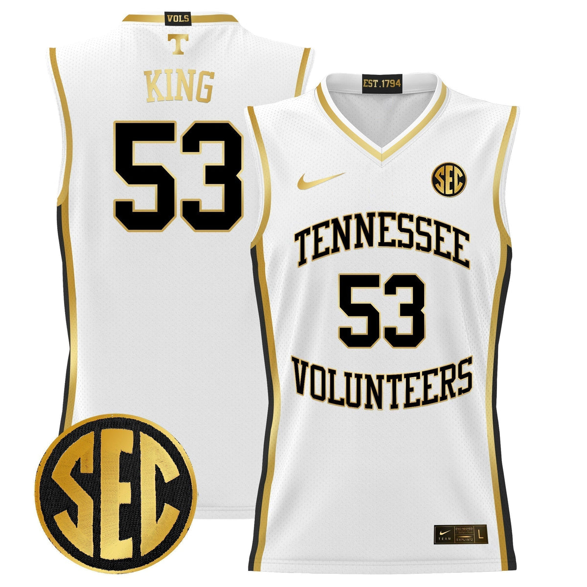 TENN 2024 Lightweight Basketball Jersey - Stitched product image 9