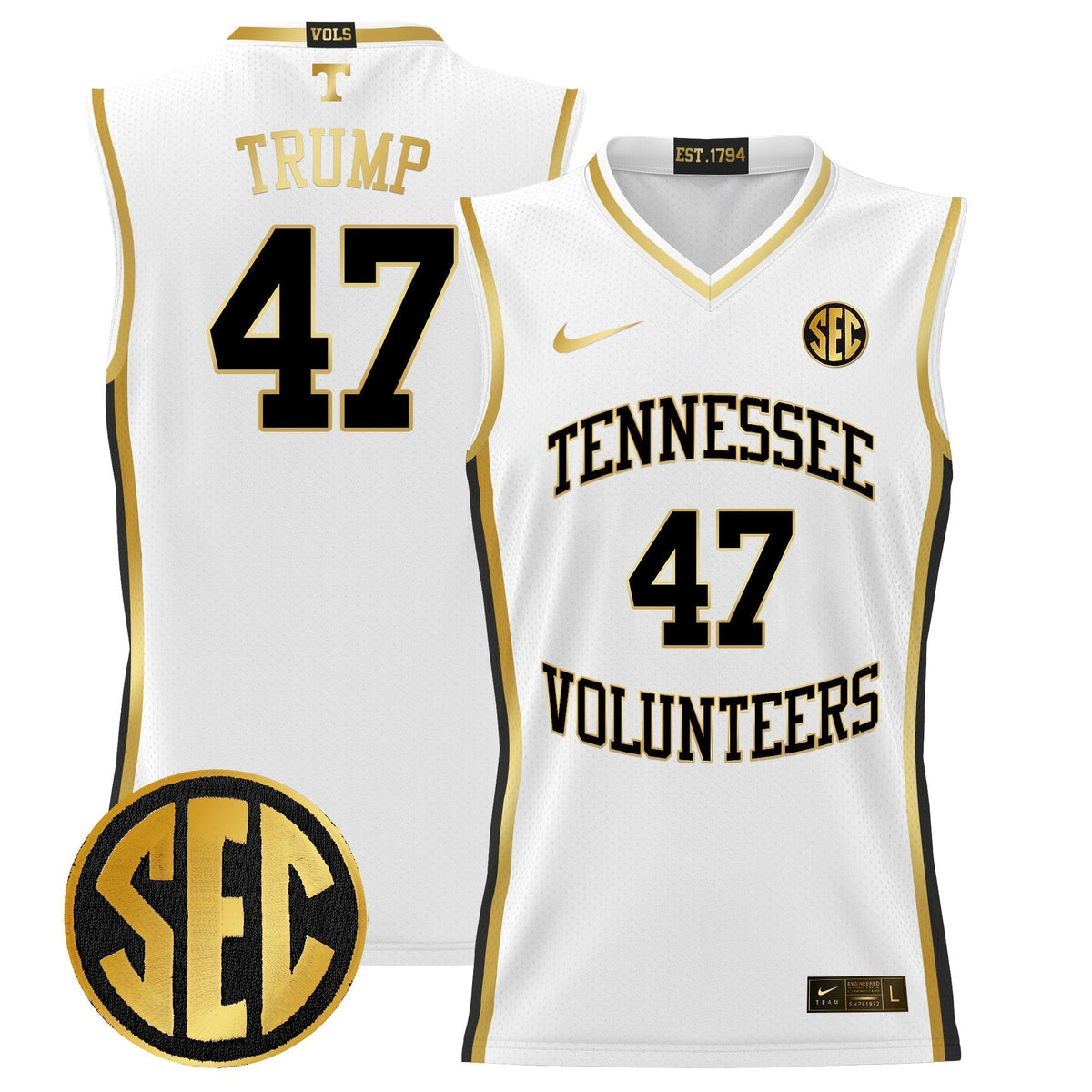 TENN 2024 Lightweight Basketball Jersey - Stitched product image 13