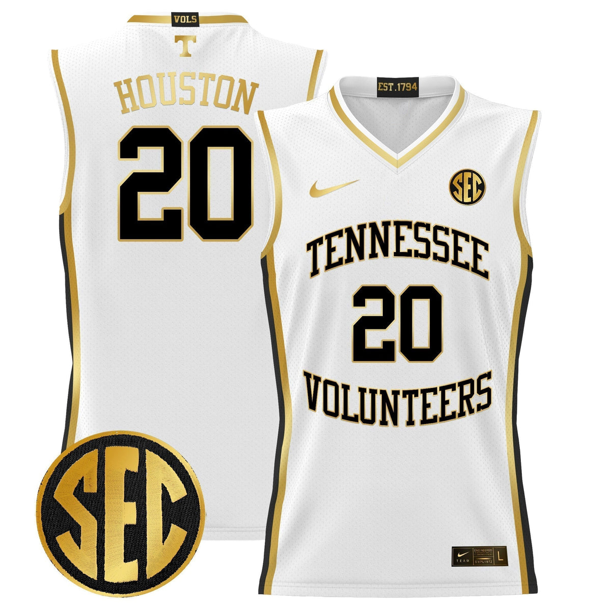 TENN 2024 Lightweight Basketball Jersey - Stitched product image 11