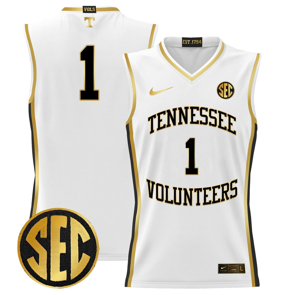 TENN 2024 Lightweight Basketball Jersey - Stitched product image 15