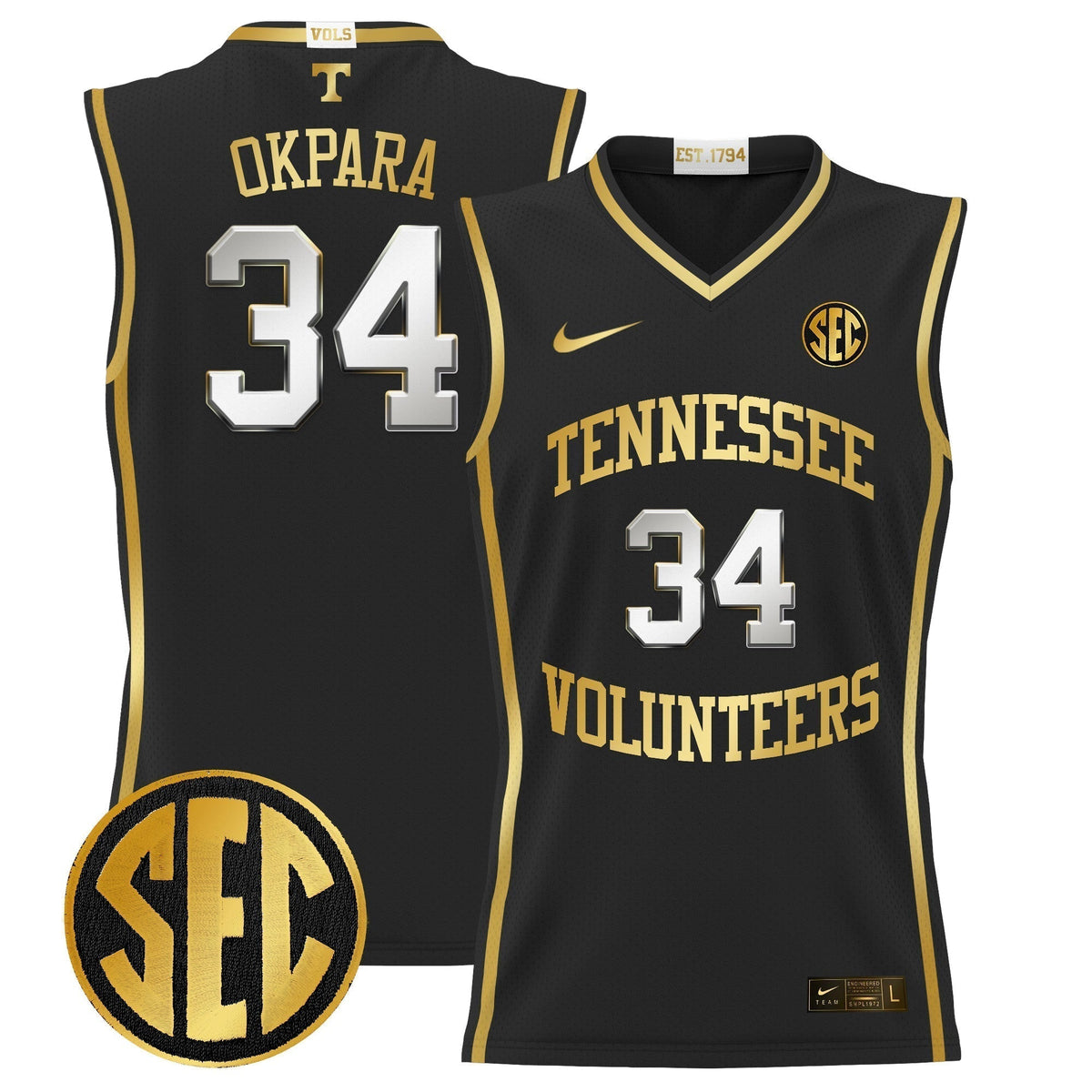 TENN 2024 Lightweight Basketball Jersey - Stitched product image 2
