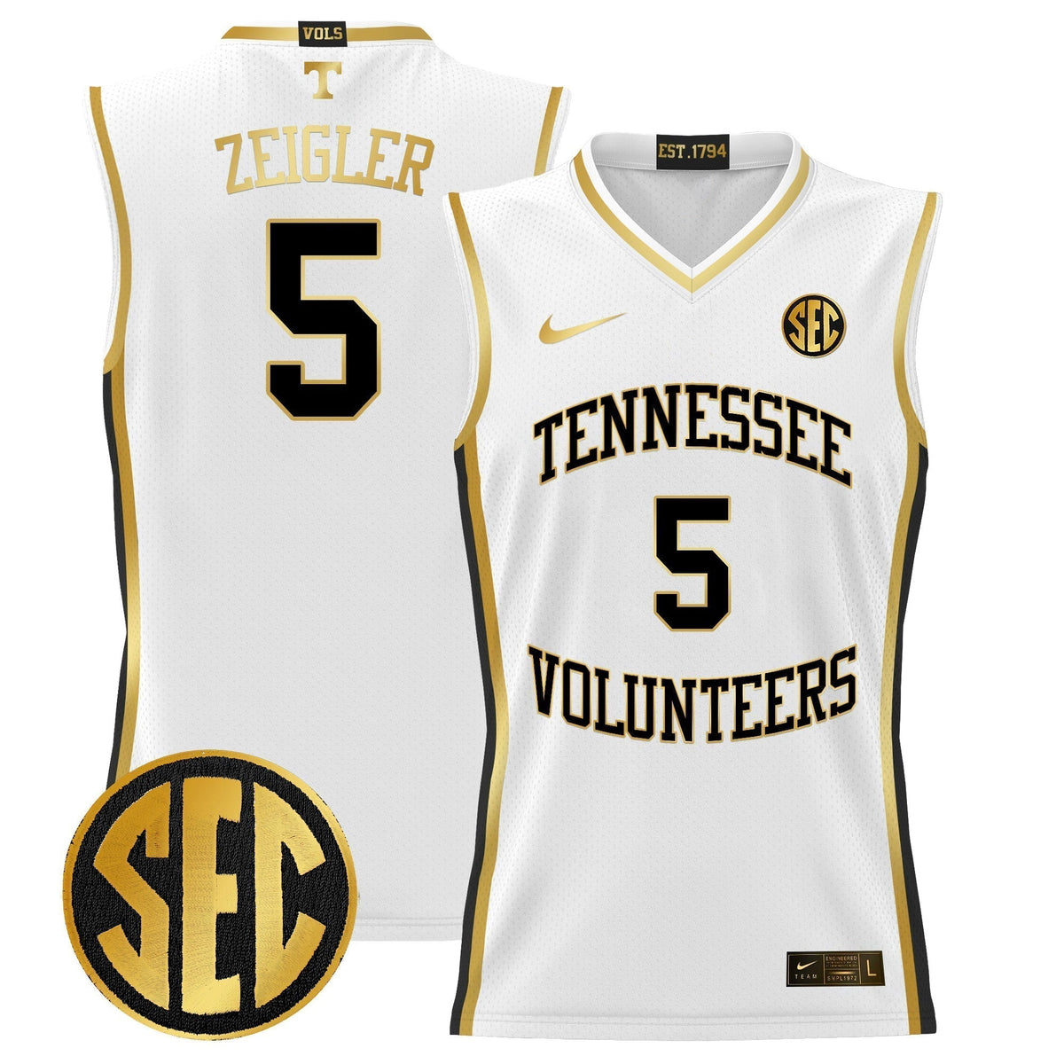 TENN 2024 Lightweight Basketball Jersey - Stitched product image 5