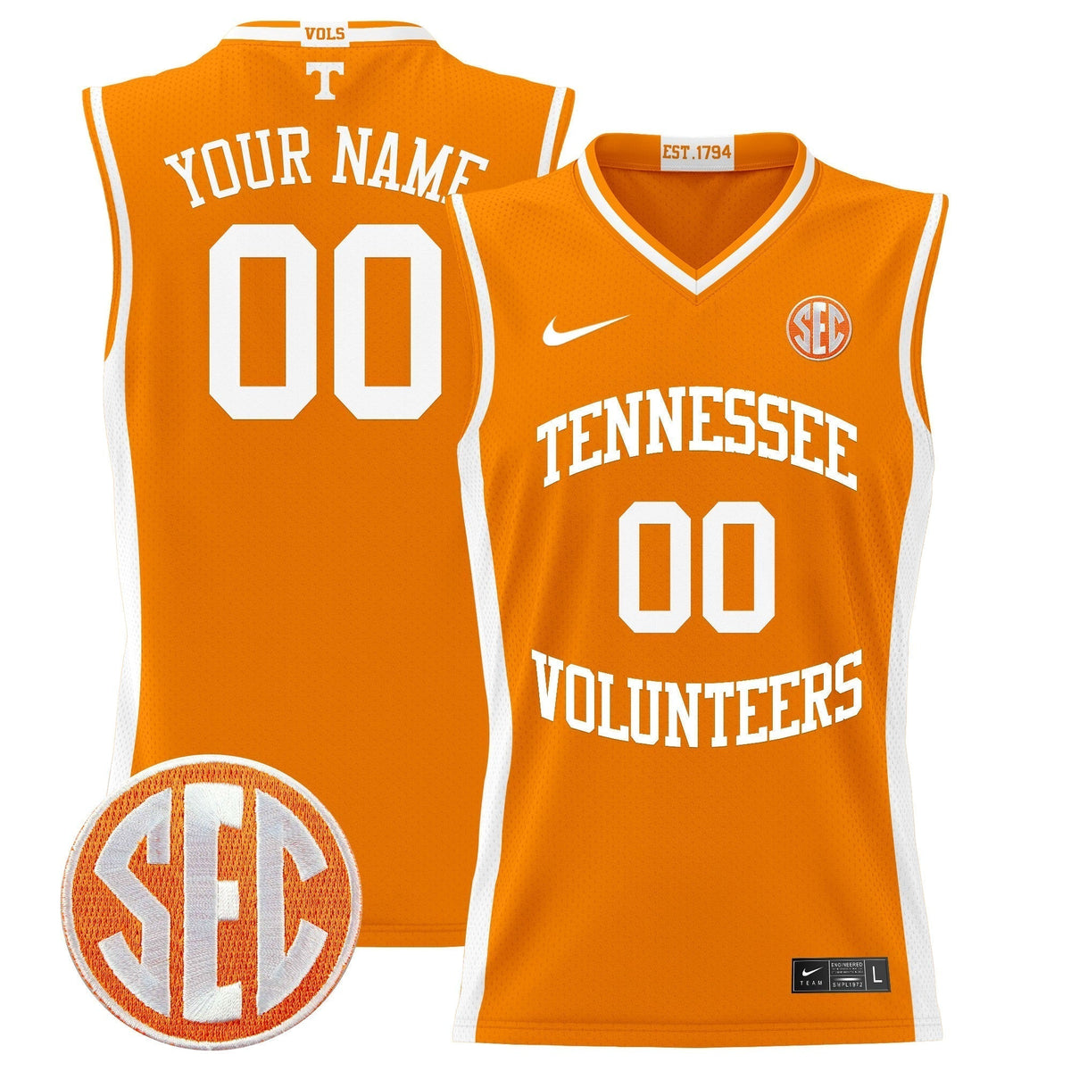 TENN 2024 Lightweight Basketball Custom Jersey - Stitched product image 3