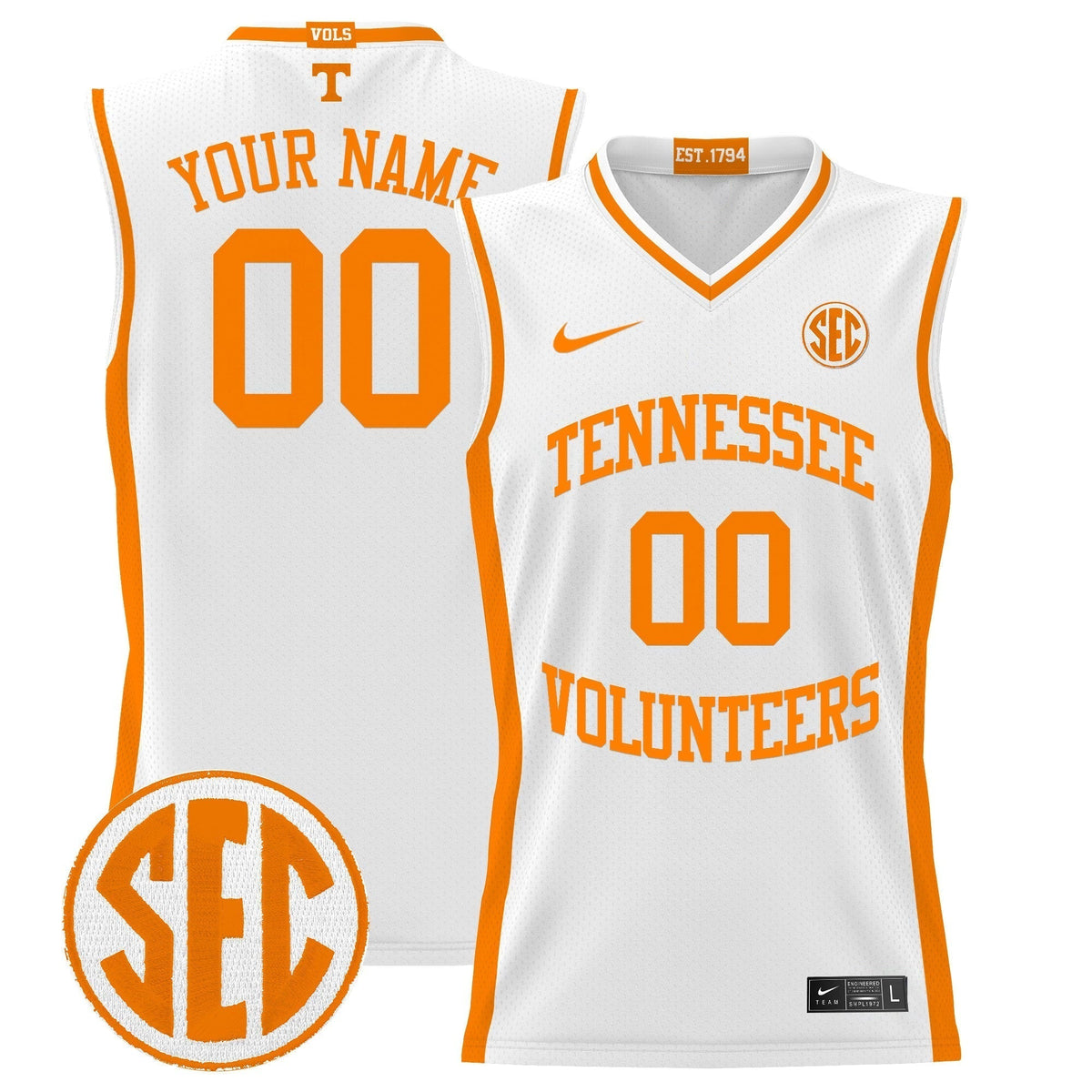 TENN 2024 Lightweight Basketball Custom Jersey - Stitched product image 5