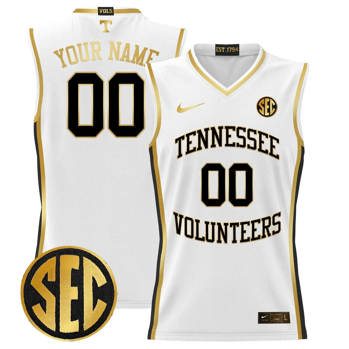 TENN 2024 Lightweight Basketball Custom Jersey - Stitched product image 1