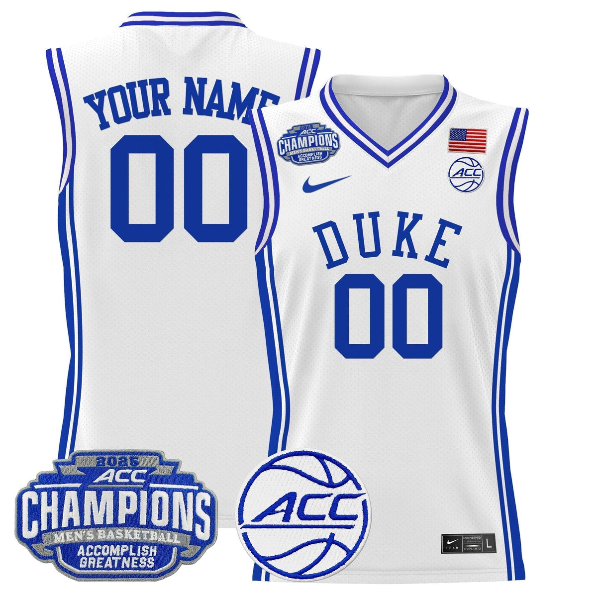 DUKE 2025 ACC Conference Tournament Champions Basketball product image 1