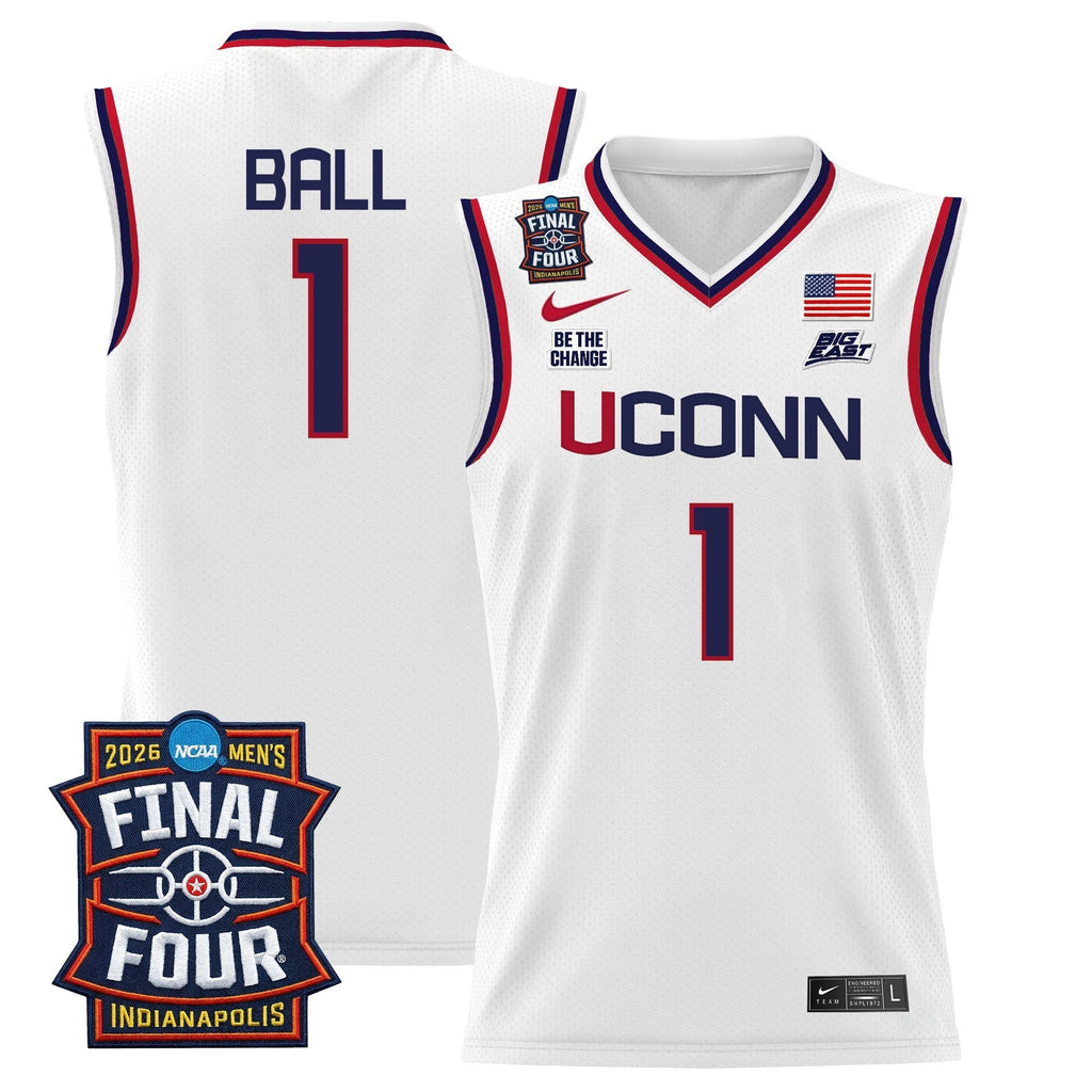 UCONN 2026 Final Four Patch Basketball Jersey - Stitched product image 5