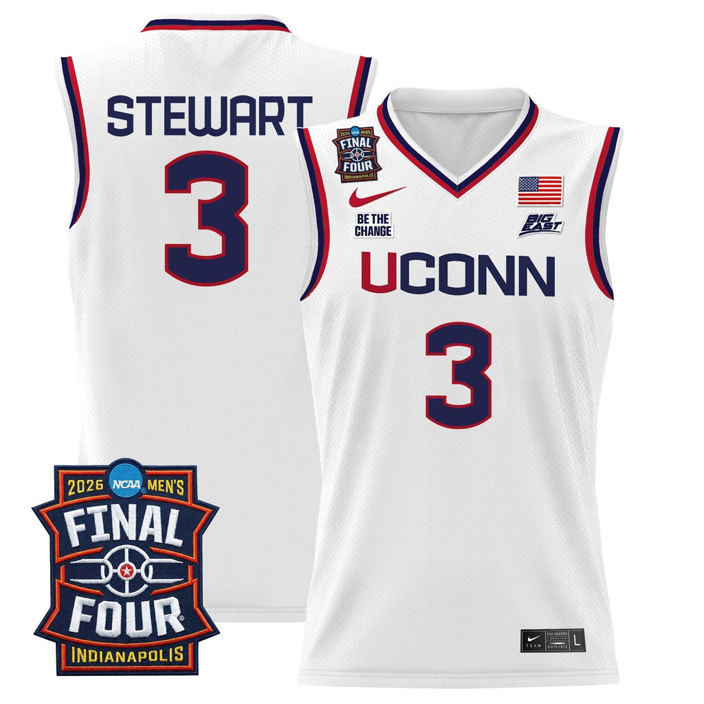 UCONN 2026 Final Four Patch Basketball Jersey - Stitched product image 6