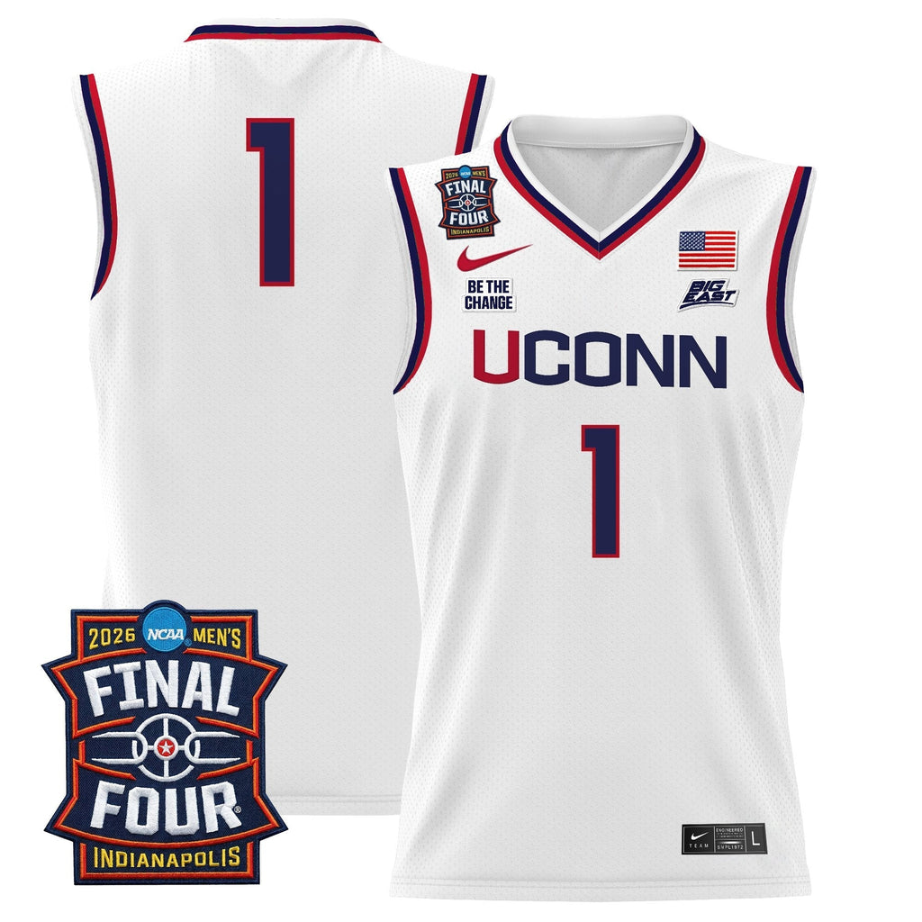 UCONN 2026 Final Four Patch Basketball Jersey - Stitched product image 9