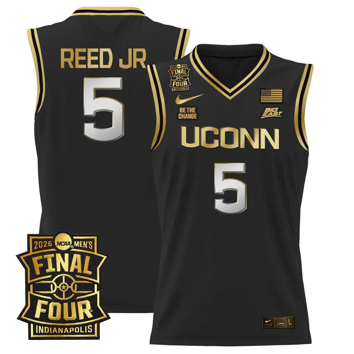 UCONN 2026 Final Four Patch Basketball Jersey - Stitched product image 31