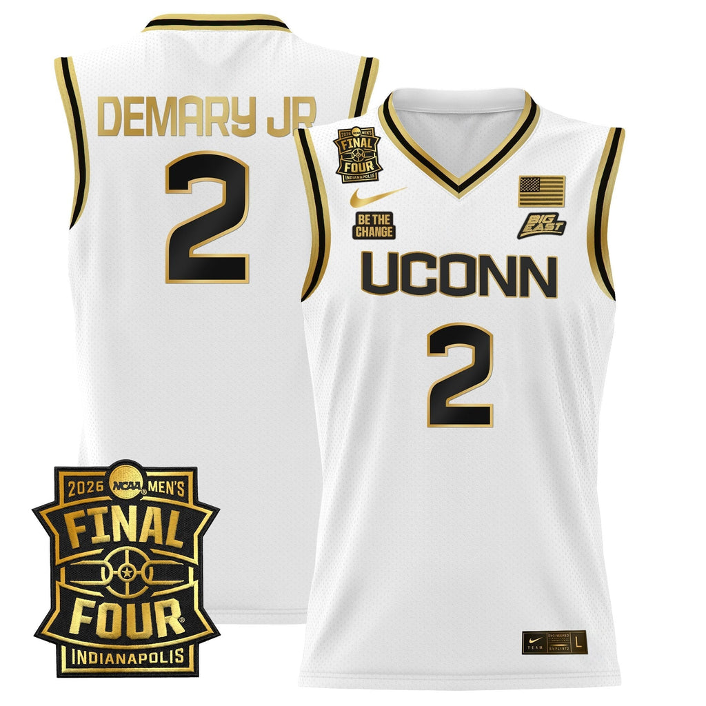 UCONN 2026 Final Four Patch Basketball Jersey - Stitched product image 21