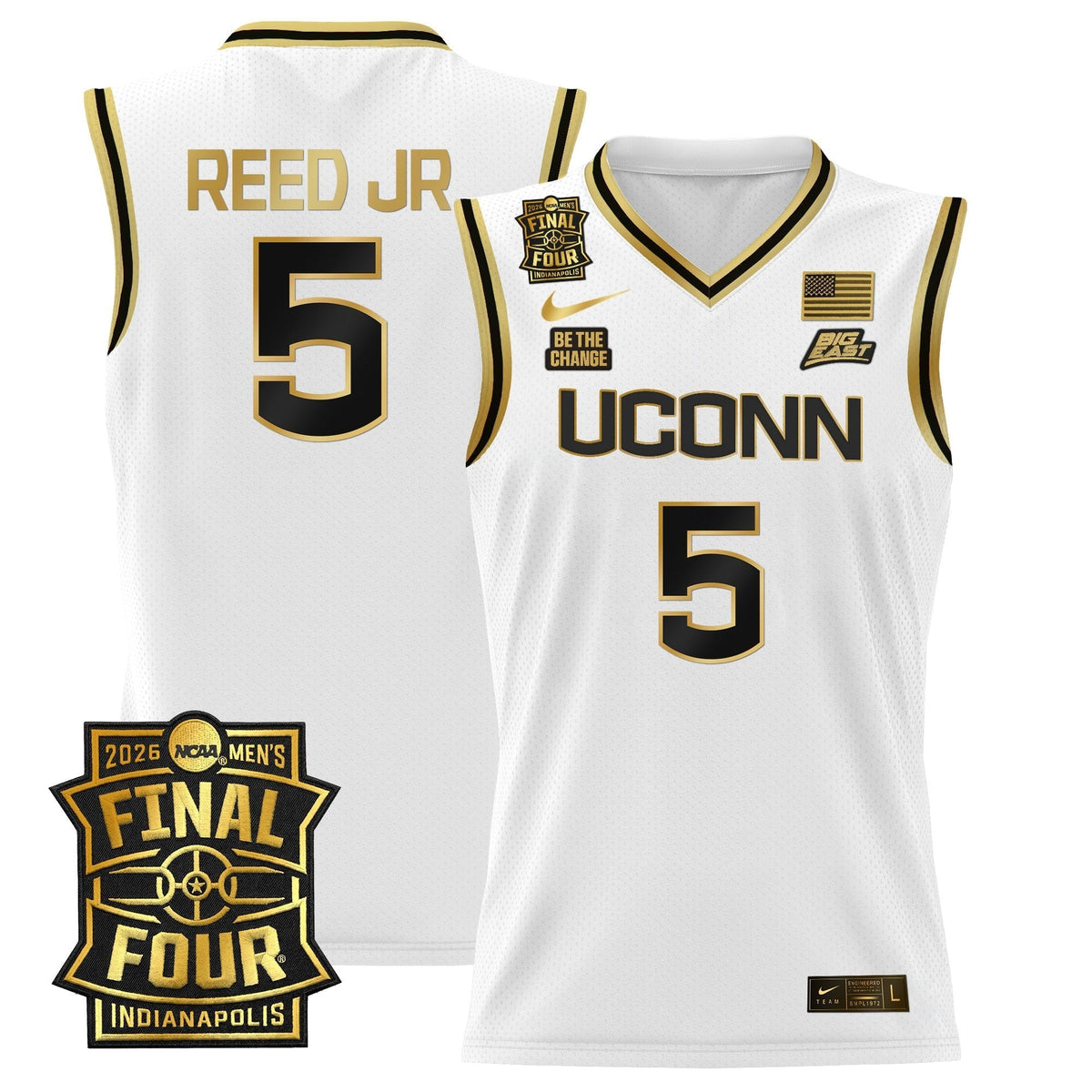 UCONN 2026 Final Four Patch Basketball Jersey - Stitched product image 22