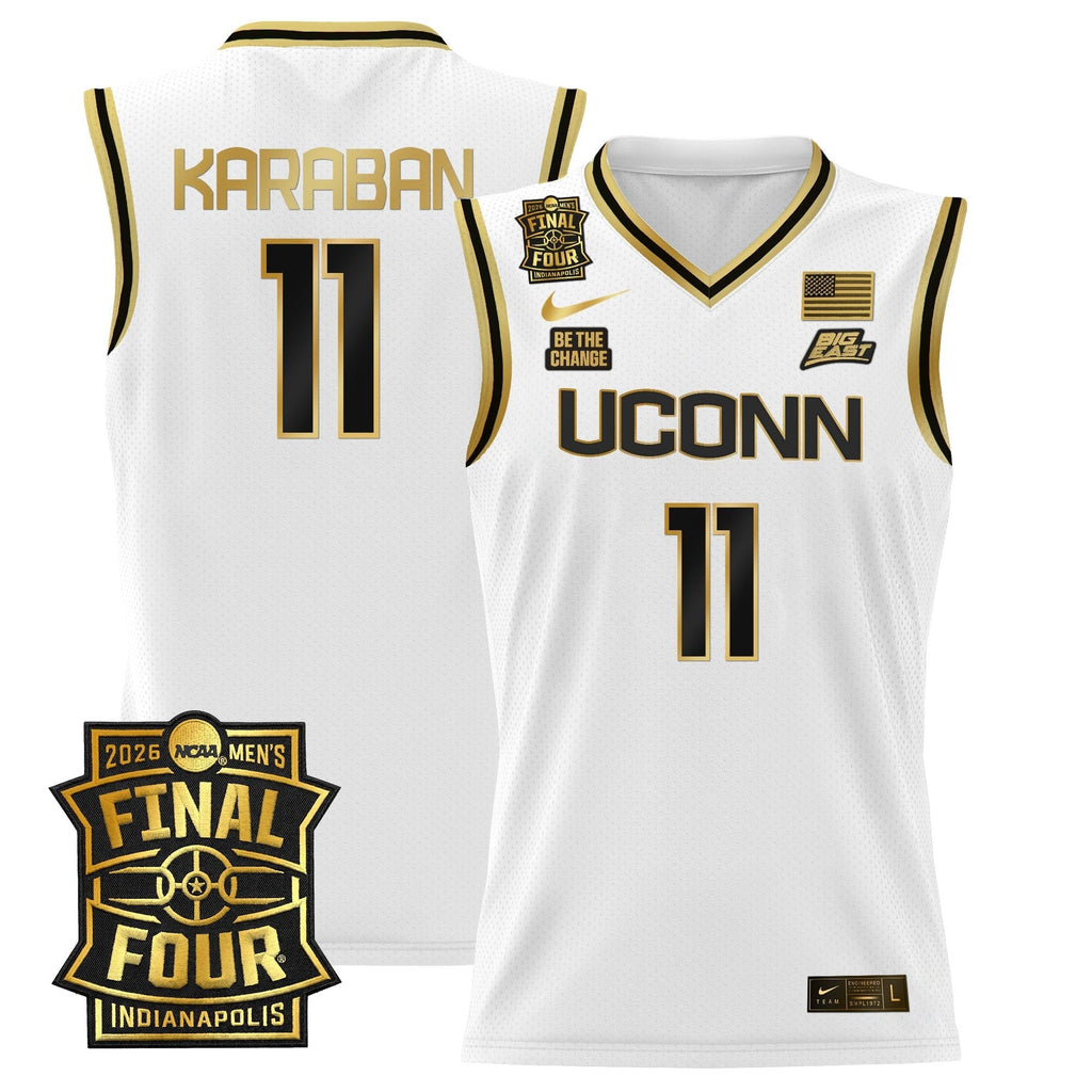 UCONN 2026 Final Four Patch Basketball Jersey - Stitched product image 19