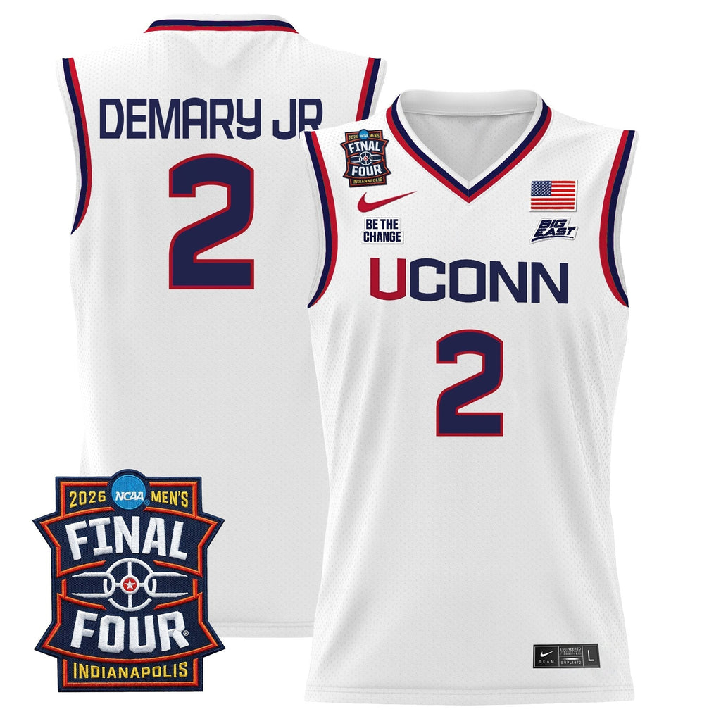 UCONN 2026 Final Four Patch Basketball Jersey - Stitched product image 3