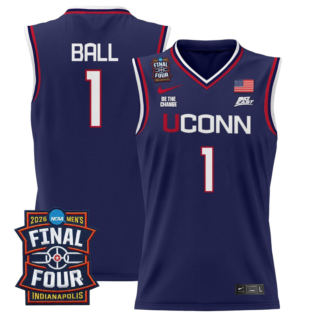 UCONN 2026 Final Four Patch Basketball Jersey - Stitched product image 14