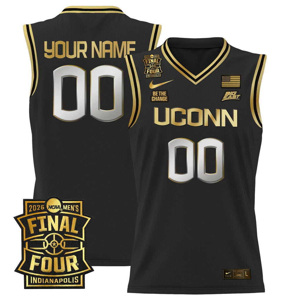 UCONN 2026 Final Four Patch Custom Basketball Jersey product image 4