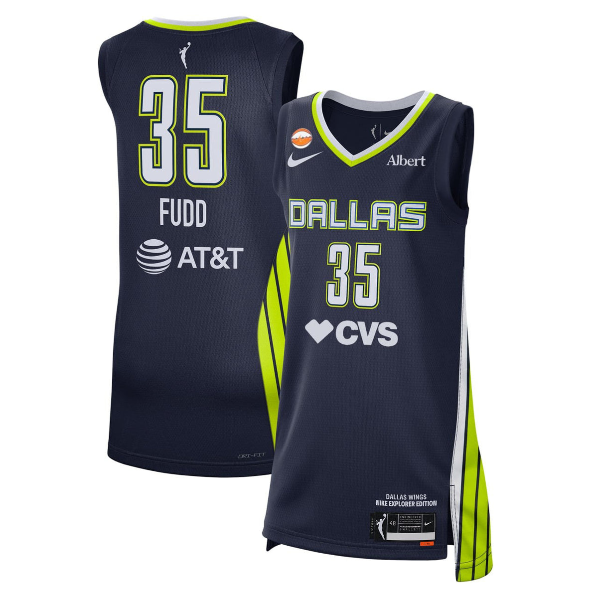 Men's Dallas Wings Azzi Fudd Navy WNBA Draft Pick Explorer product image 1