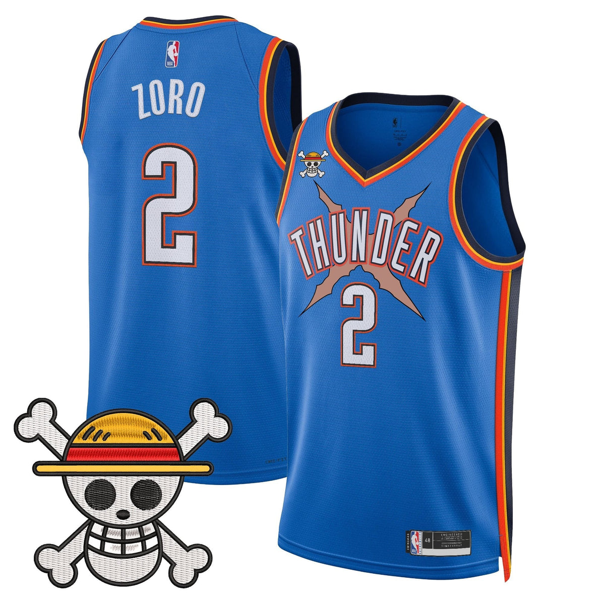 OKC x One Piece Swingman Jersey- Stitched product image 2