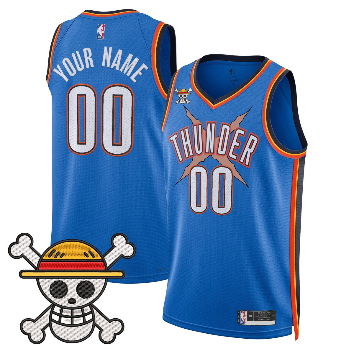 OKC x One Piece Swingman Custom Jersey- Stitched product image 1