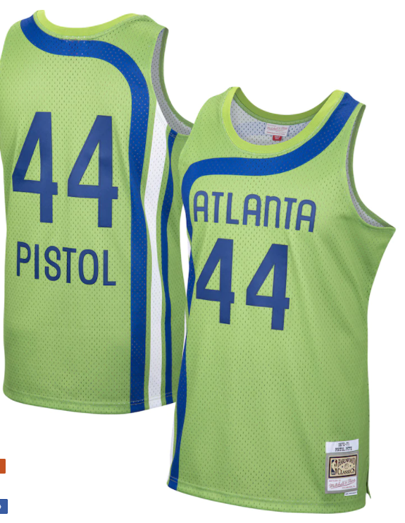 Atlanta Hawks Pete "Pistol" Maravich 1970/71 Mitchell & product image 1