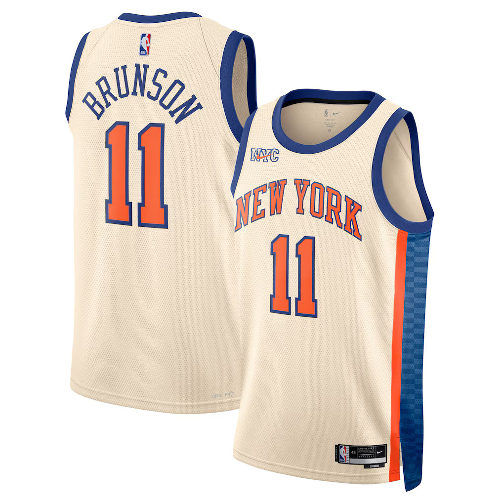 Jalen Brunson New York Knicks Unisex 2025/26 Jersey - Cream product image 1