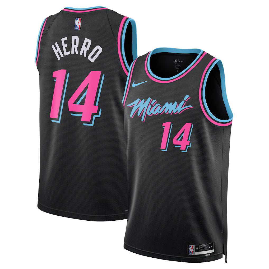 Tyler Herro Miami Heat Unisex 2025/26 Jersey - Black - City product image 1