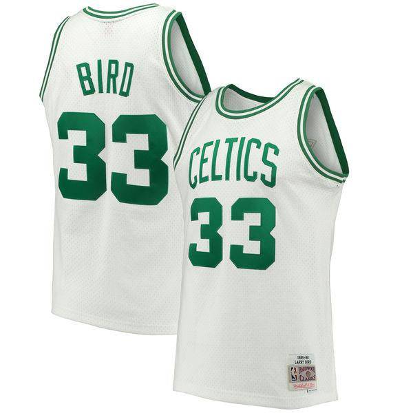 Men’s Larry Bird Boston Celtics 1985-86 White Swingman product image 1