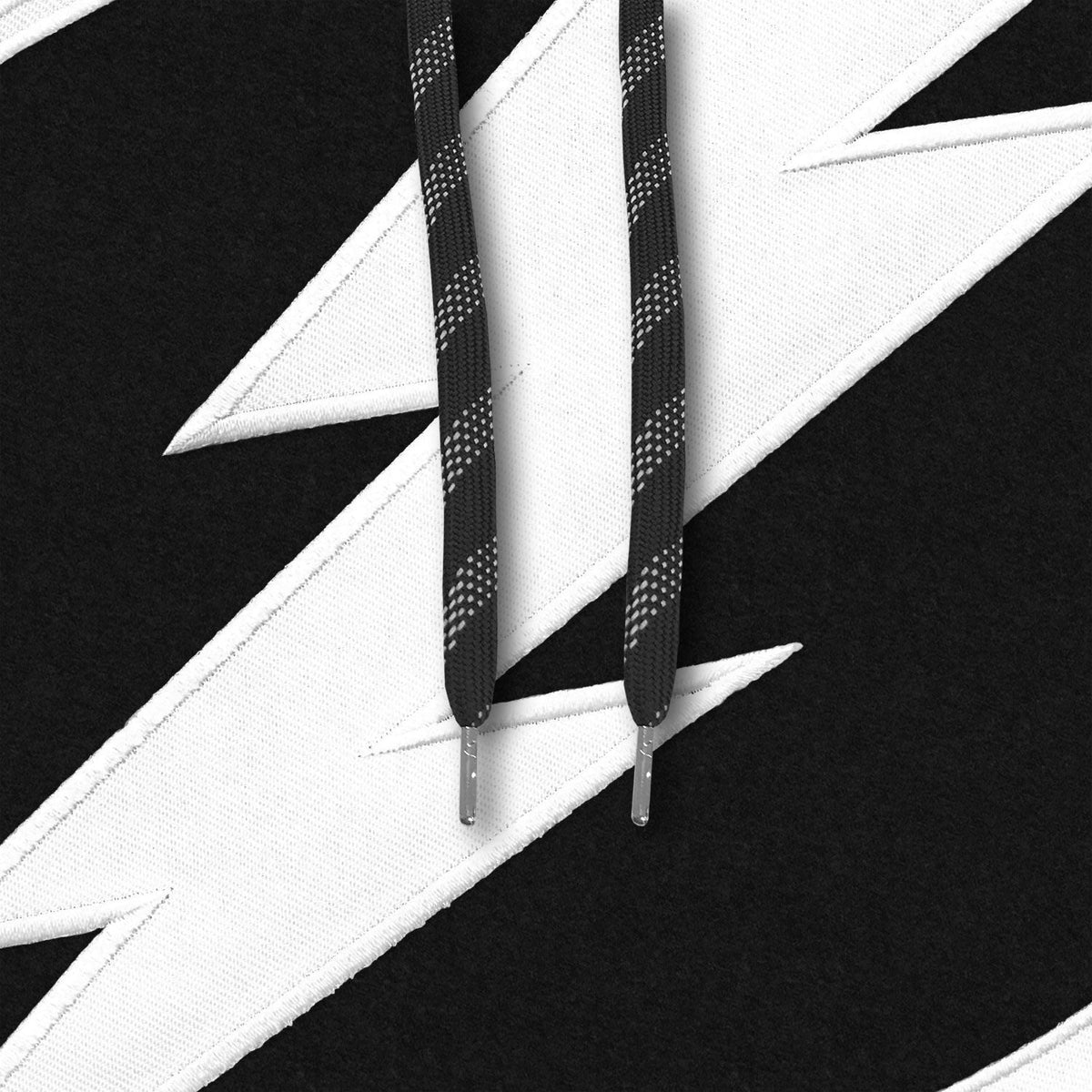 Tampa Bay Lightning NHL Bulletin Men Black Express Twill Logo Hoodie product image 2, provided for visual reference and