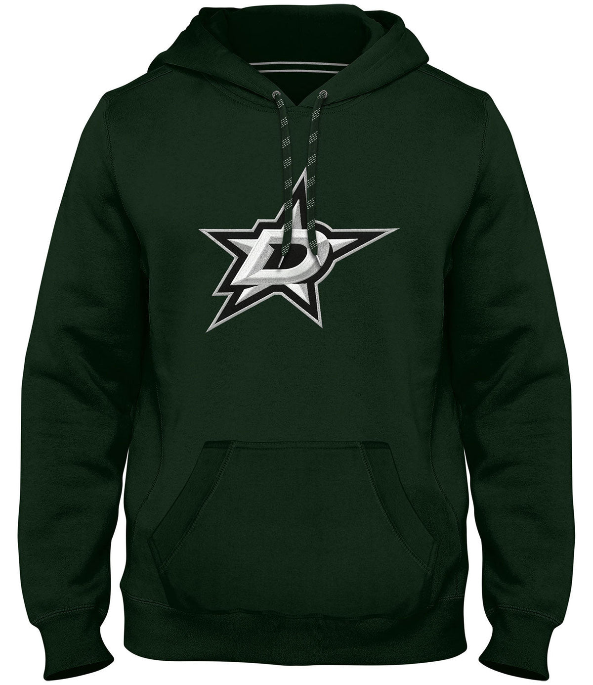 Dallas Stars NHL Bulletin Men Forest Green Express Twill Logo Hoodie product image 1, provided for visual reference and