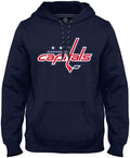 Washington Capitals NHL Bulletin Men Navy Express Twill Logo Hoodie product image 1, provided for visual reference and
