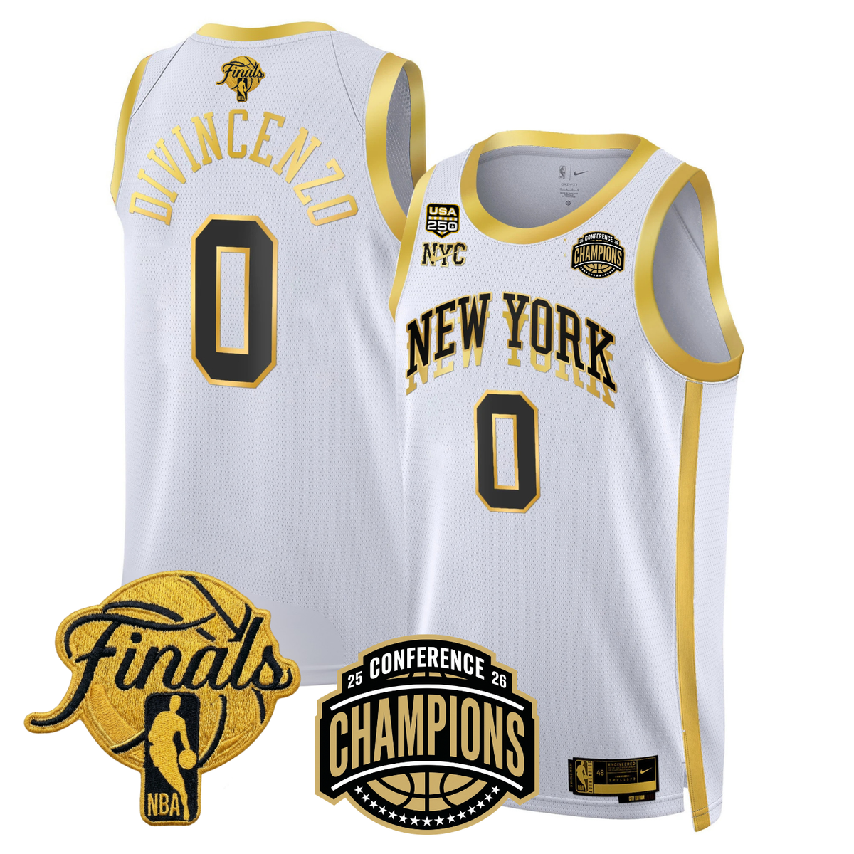 NYK 2026 Finals Limited Gold Jersey V2 - Stitched product image 11