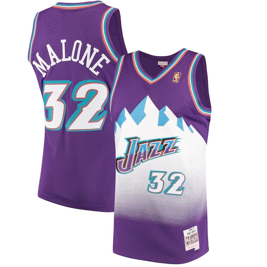 Karl Malone Utah Jazz 1996/97 Hardwood Classics Jersey product image 1