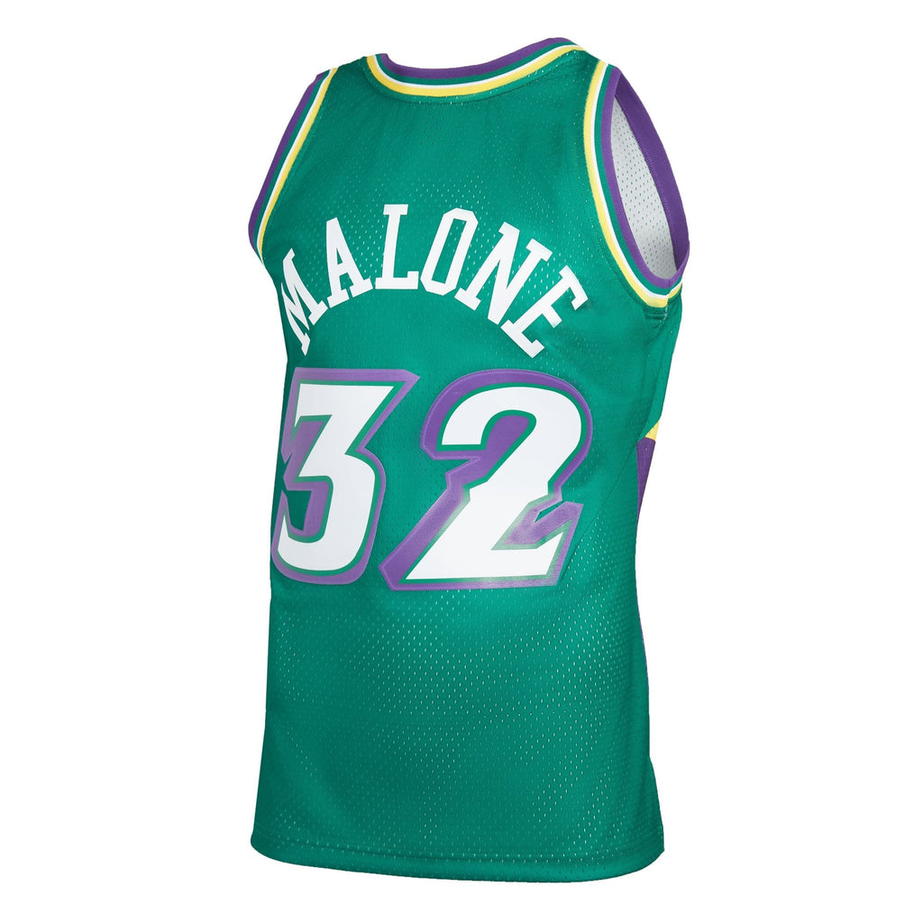 Men's Mitchell & Ness Karl Malone Green Utah Jazz 1996-97 product image 3