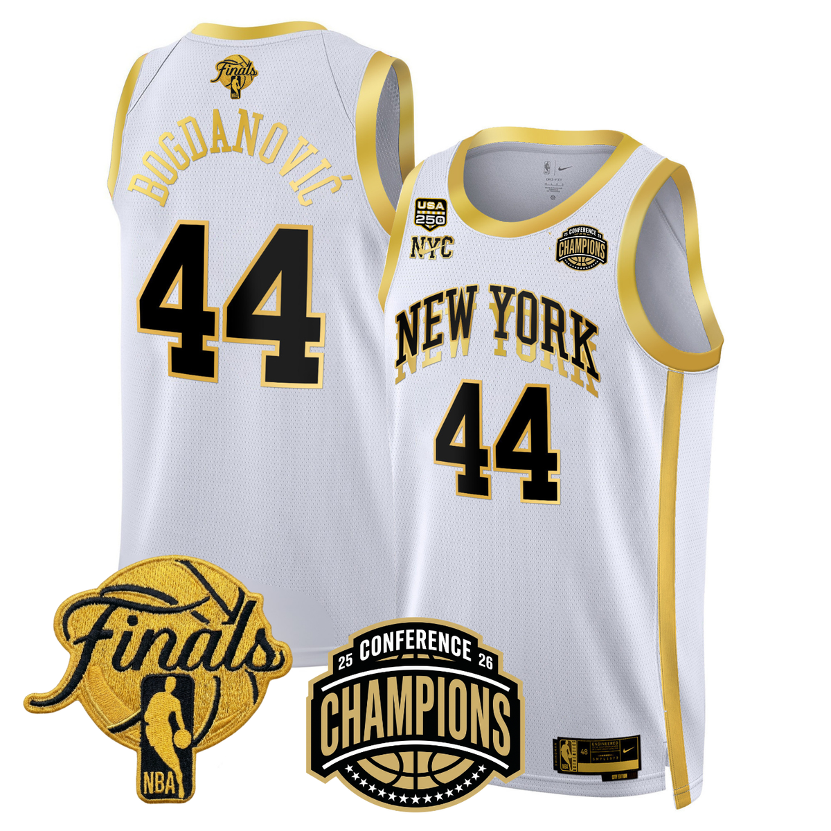 NYK 2026 Finals Limited Gold Jersey V2 - Stitched product image 9