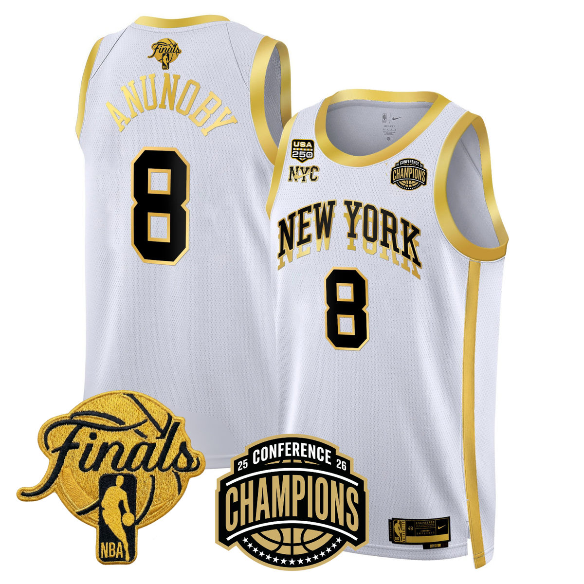 NYK 2026 Finals Limited Gold Jersey V2 - Stitched product image 7