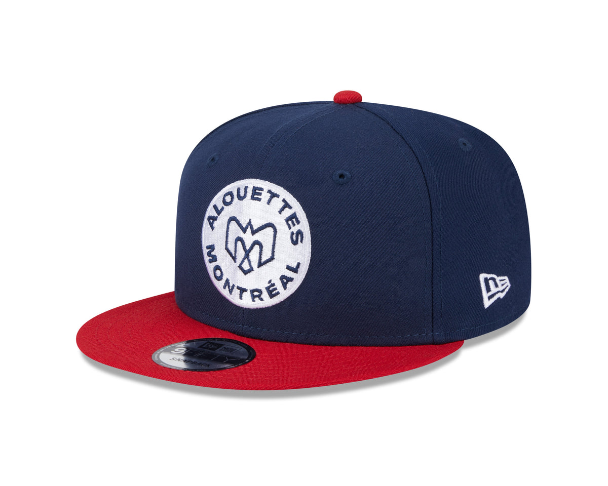 Montreal Alouettes CFL New Era Men Navy/Red 9Fifty Two Tone Snapback product image 1, provided for visual reference and