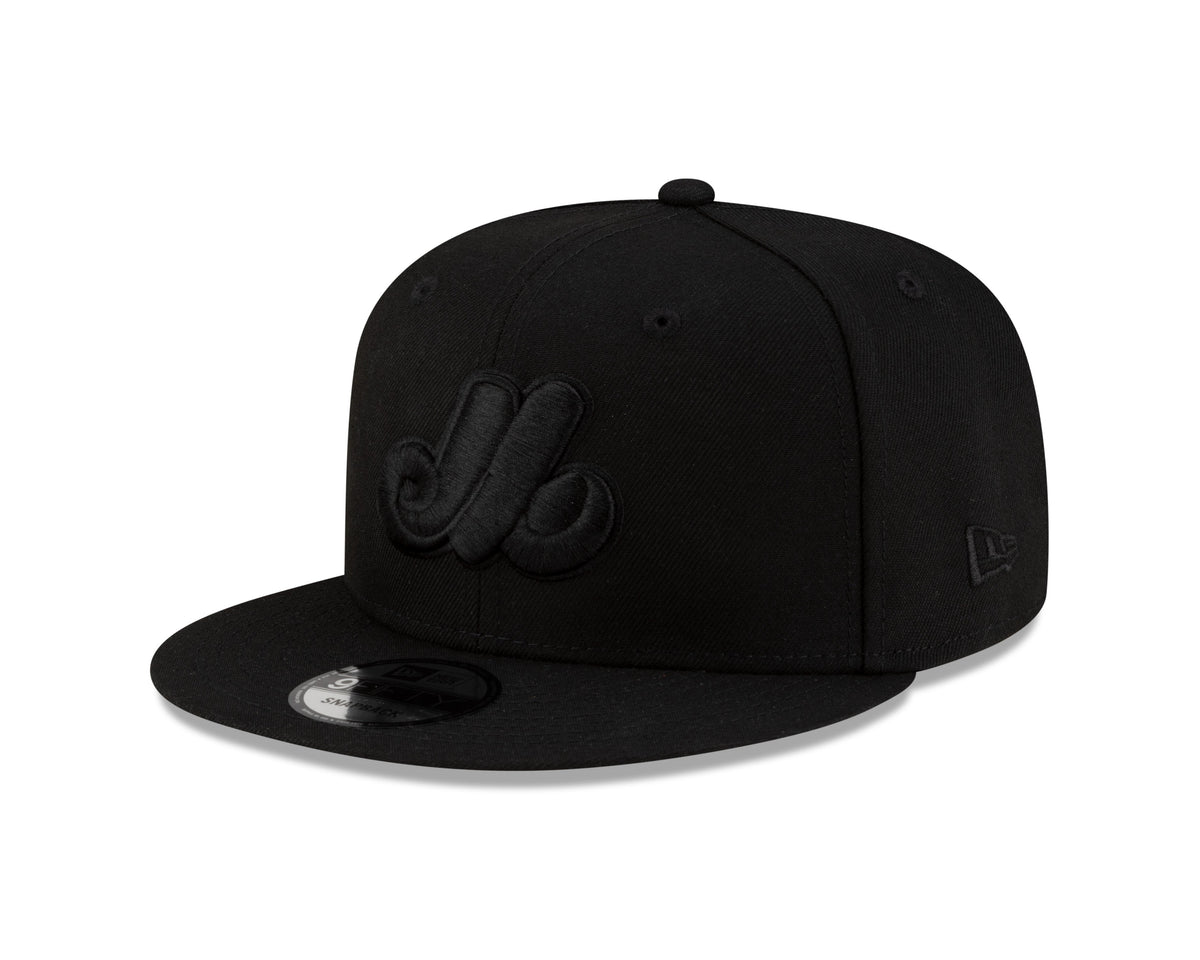 Montreal Expos MLB New Era Men Black on Black 9Fifty 1982 Cooperstown All Star Game Patch Snapback product image 3, provided