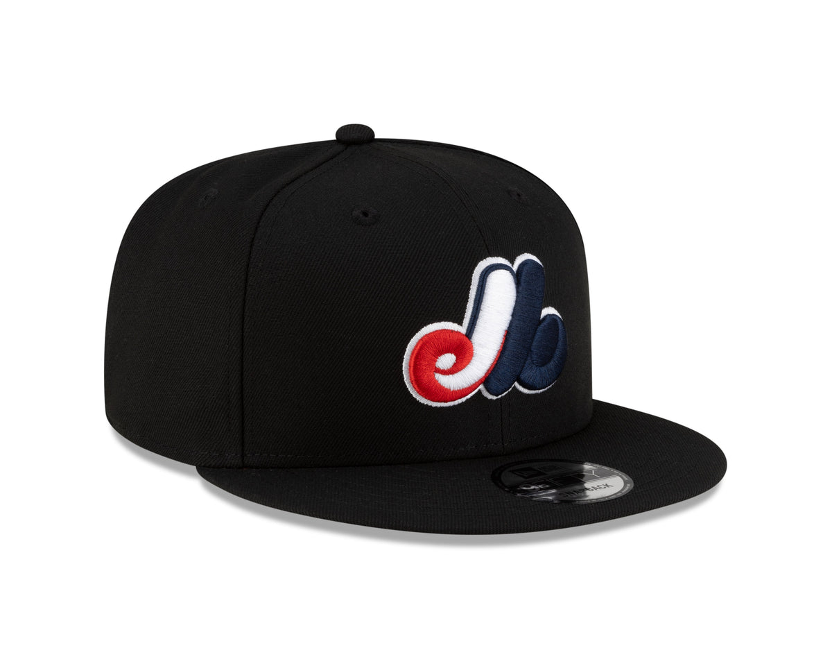Montreal Expos MLB New Era Men Black 9Fifty Cooperstown Snapback product image 3, provided for visual reference and product