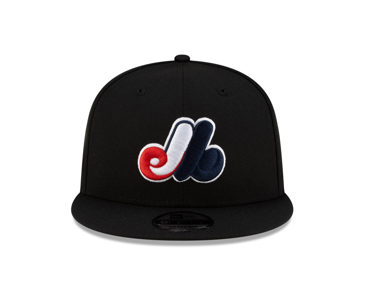 Montreal Expos MLB New Era Men Black 9Fifty Cooperstown Snapback product image 4, provided for visual reference and product