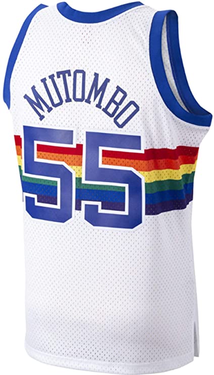 Men's Mitchell & Ness Dikembe Mutombo Denver Nuggets White product image 3
