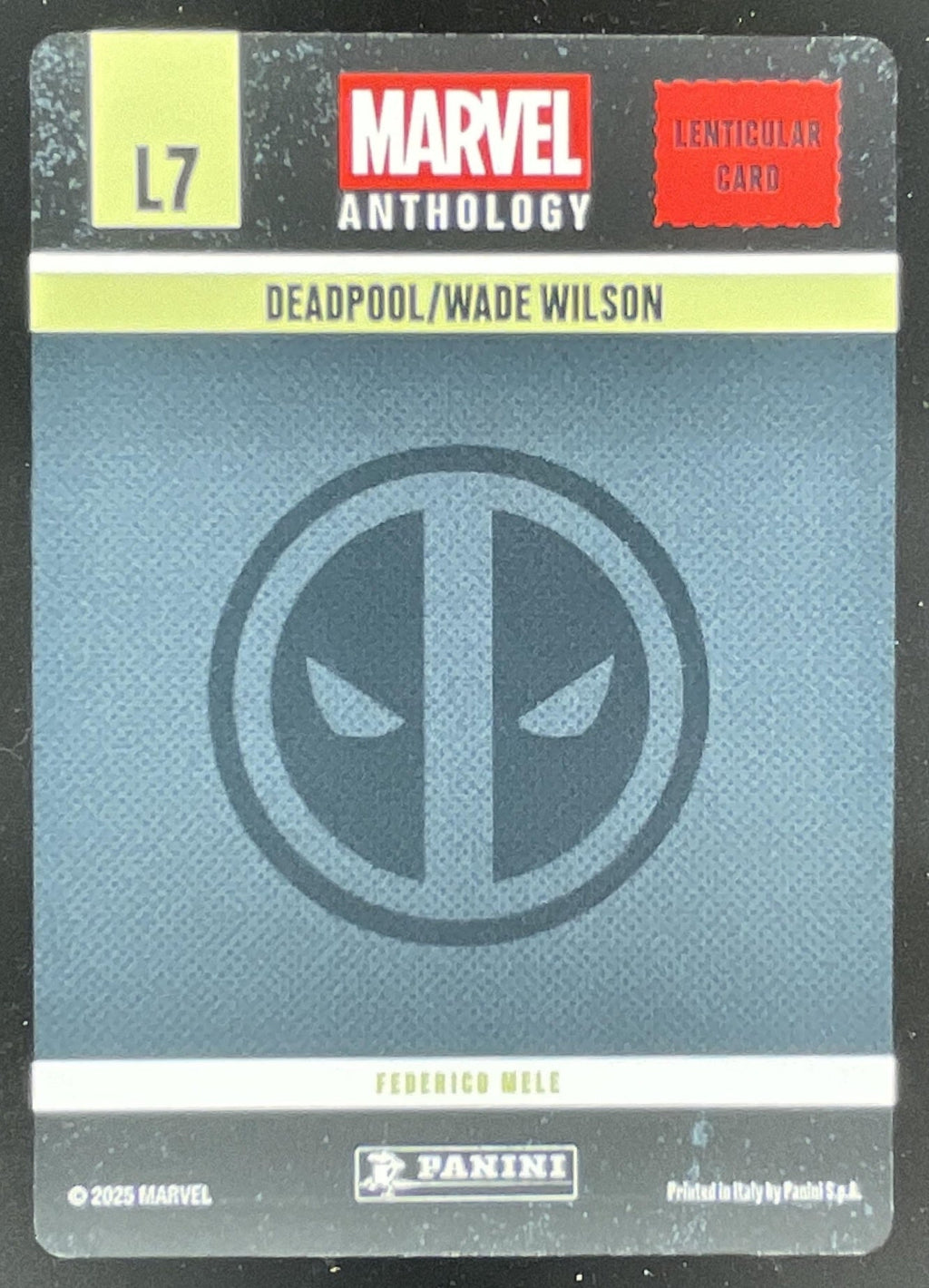 2025 Panini Marvel Anthology #L7 Dead Pool product image 2, provided for visual reference and product detail review