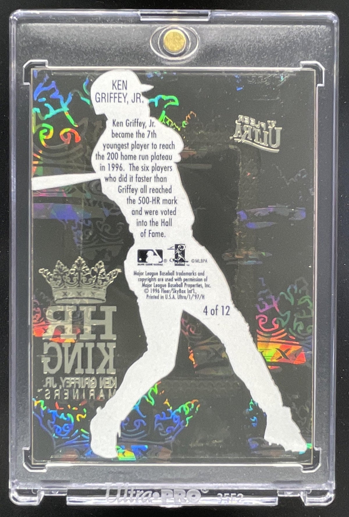 1997 Fleer Ultra HR Kings Home Run Kings #4 Ken Griffey Jr. product image 2, provided for visual reference and product