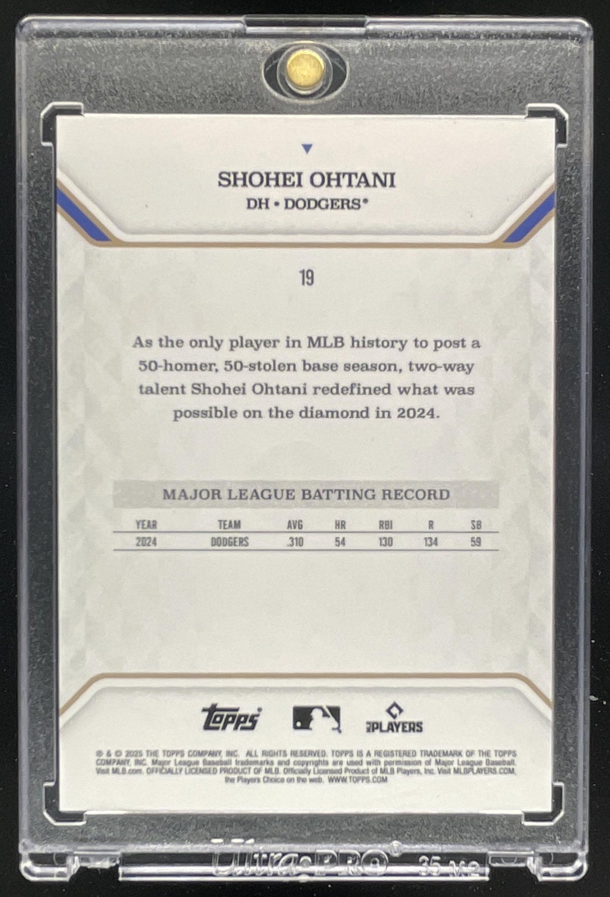 2024 Topps 50/50: Shohei Ohtani Chrome Green #19 Shohei Ohtani /99 product image 2, provided for visual reference and