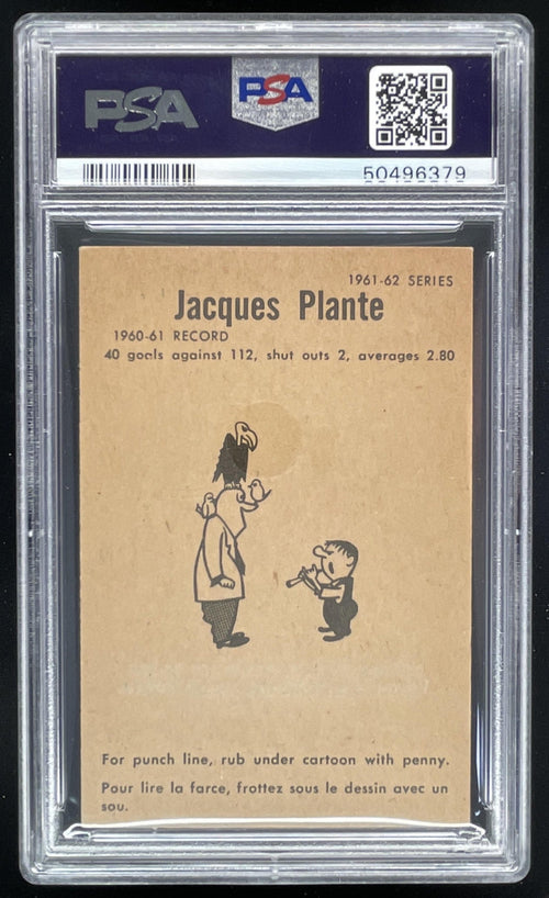 1961-62 Parkhurst 1961 Parkhurst #49 Jacques Plante PSA 9 product image 2, provided for visual reference and product detail