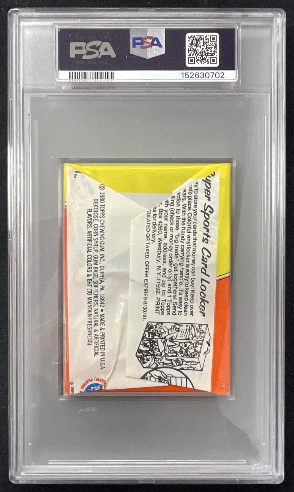 1980 Topps Basketball Sealed Wax Pack PSA 8 product image 2, provided for visual reference and product detail review