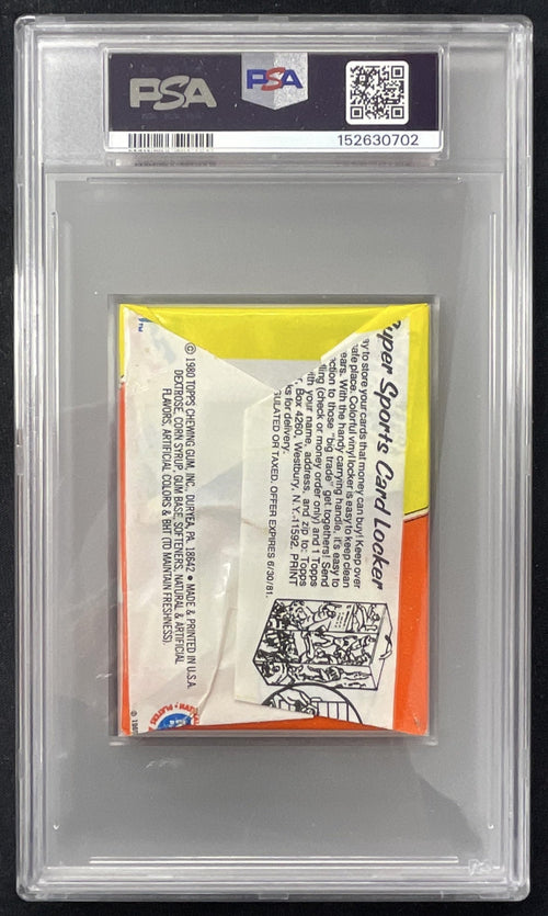 1980 Topps Basketball Sealed Wax Pack PSA 8 product image 2, provided for visual reference and product detail review