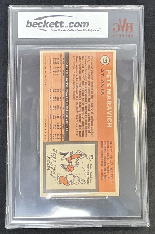 1970-71 Topps #123 Pete Maravich RC BGS 6 product image 2, provided for visual reference and product detail review